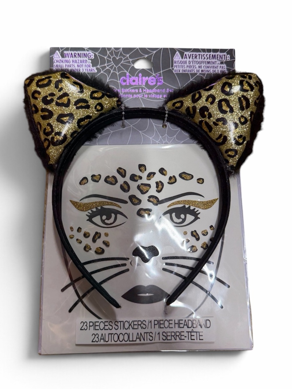 Claire’s Leopard Headband and Face Stickers Halloween Costume